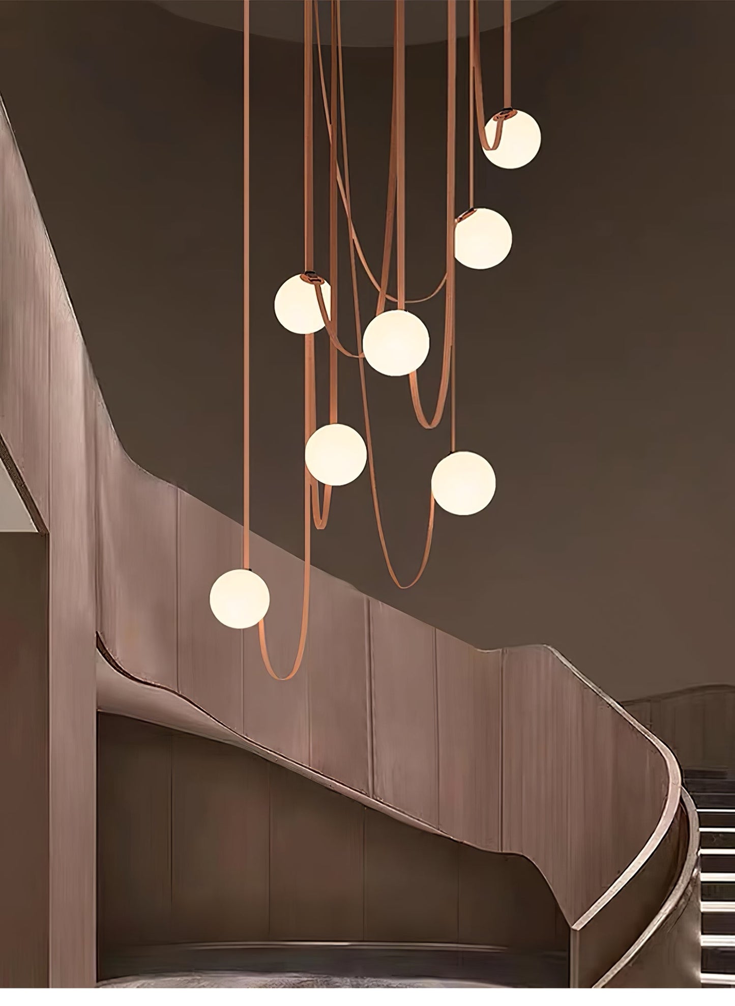 Multiple Belt Art Pendant Light