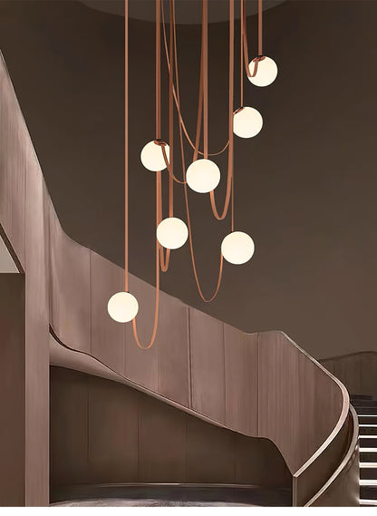 Multiple Belt Art Pendant Light