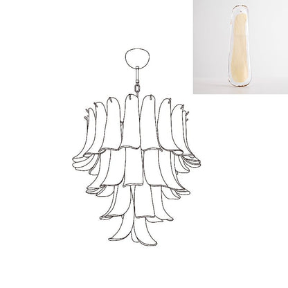 Murano Glass Petals Chandelier