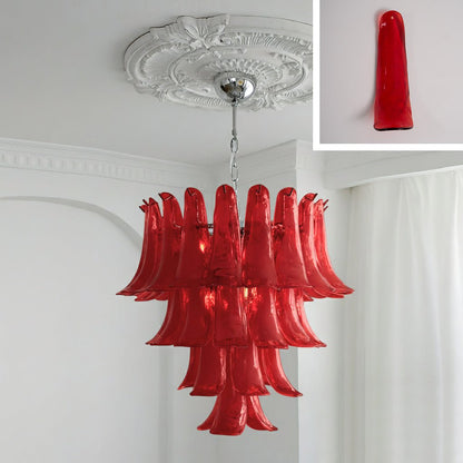 Murano Glass Petals Chandelier
