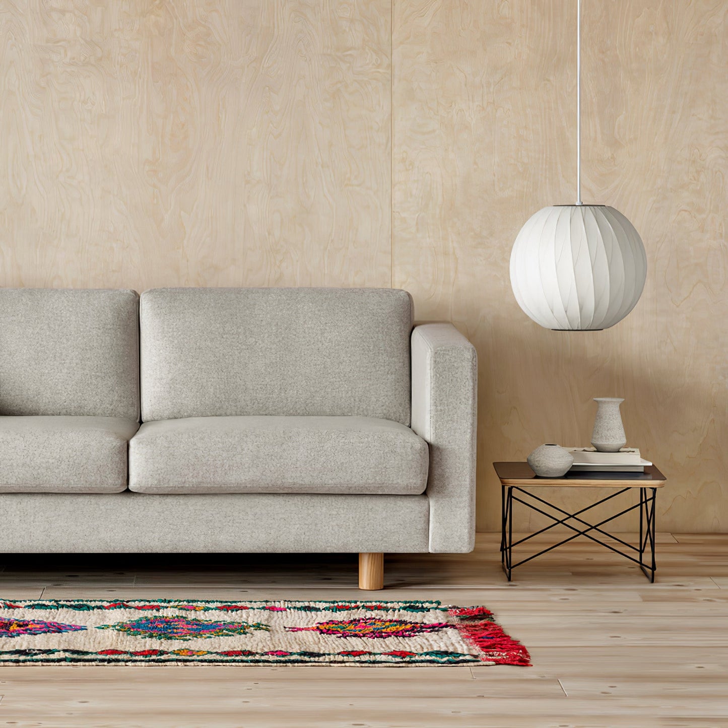 Élise Mulberry Silk Pendant Lamp
