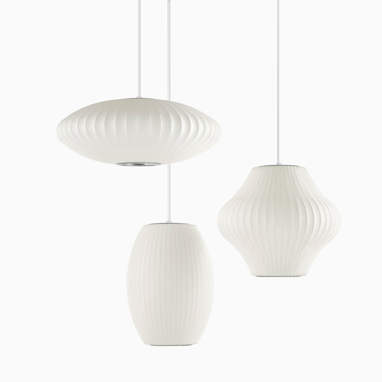 Élise Mulberry Silk Pendant Lamp