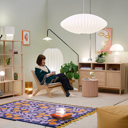 Élise Mulberry Silk Pendant Lamp