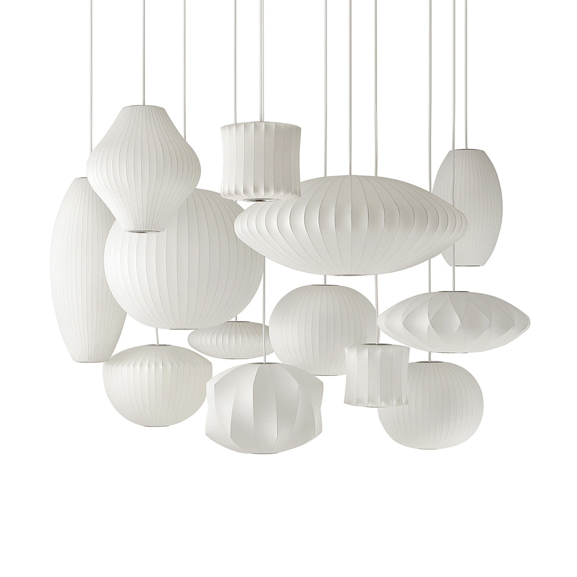 Élise Mulberry Silk Pendant Lamp