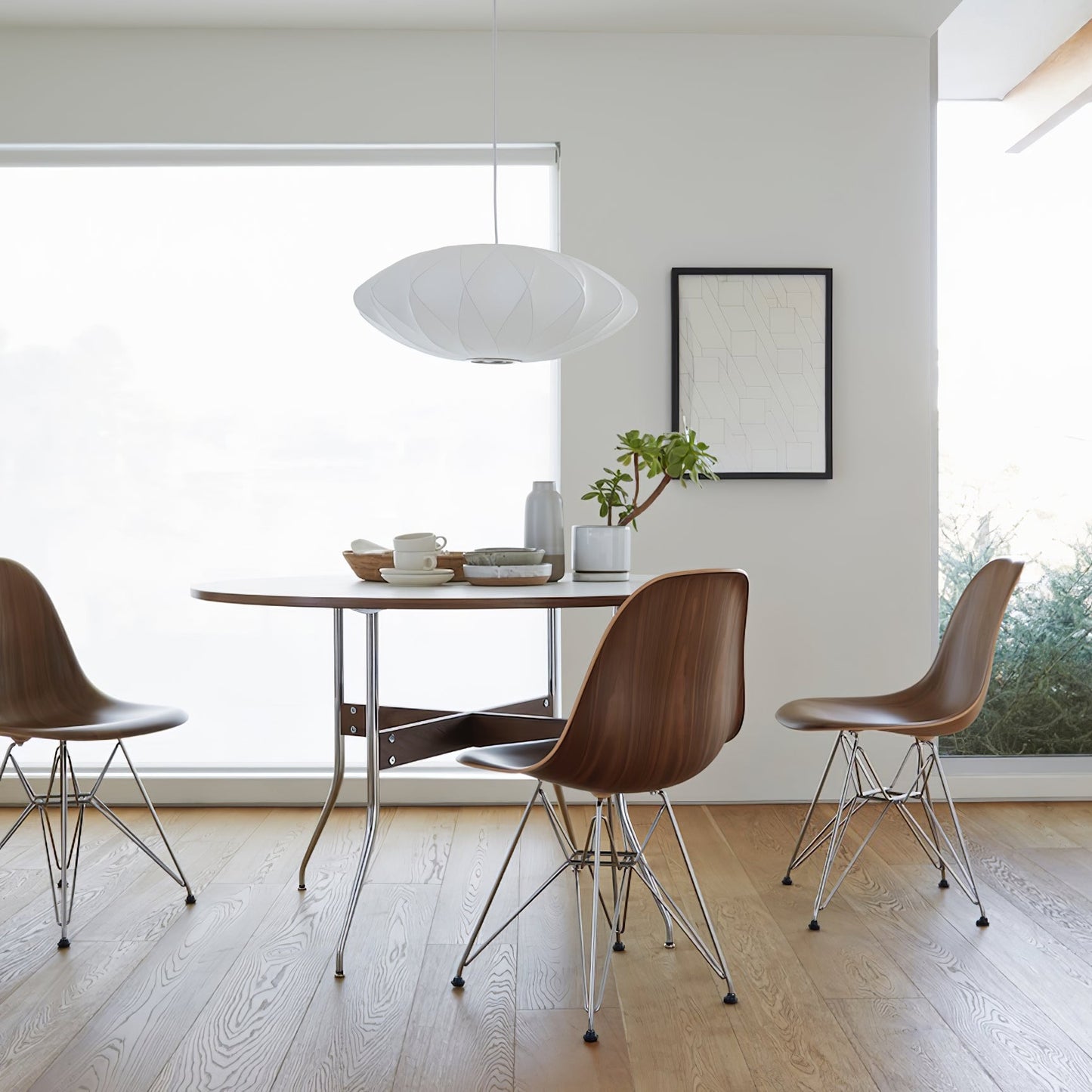 Élise Mulberry Silk Pendant Lamp