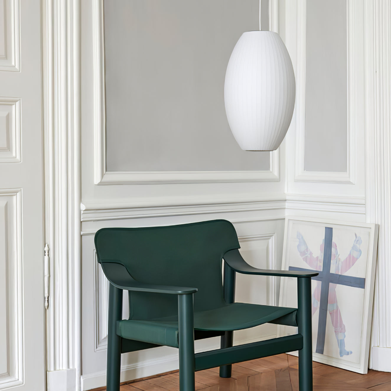Élise Mulberry Silk Pendant Lamp