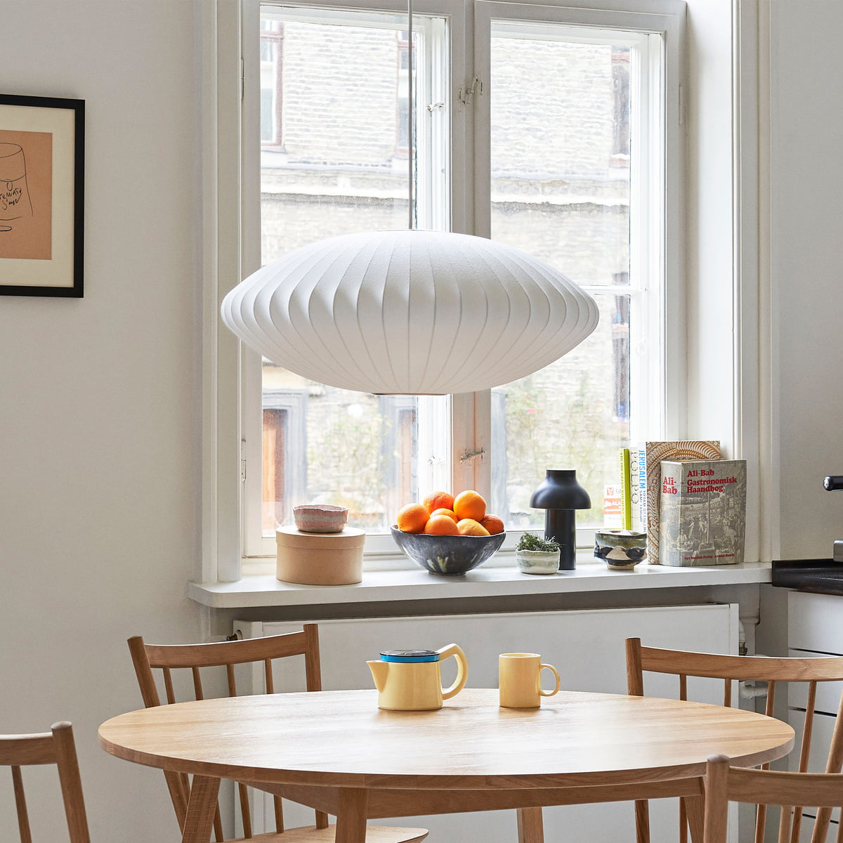 Élise Mulberry Silk Pendant Lamp