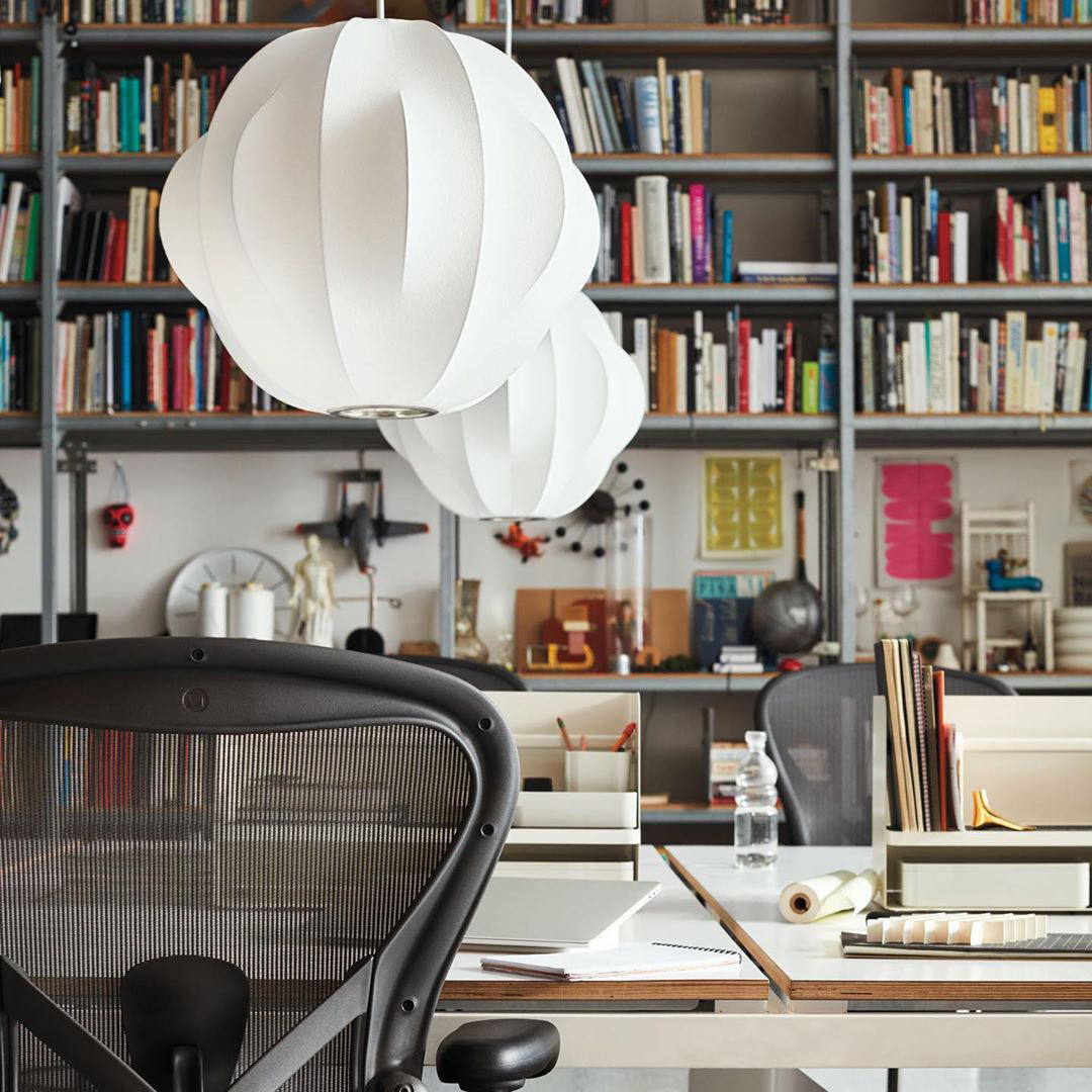 Élise Mulberry Silk Pendant Lamp