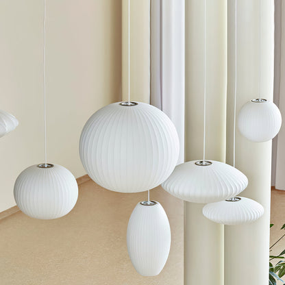 Élise Mulberry Silk Pendant Lamp