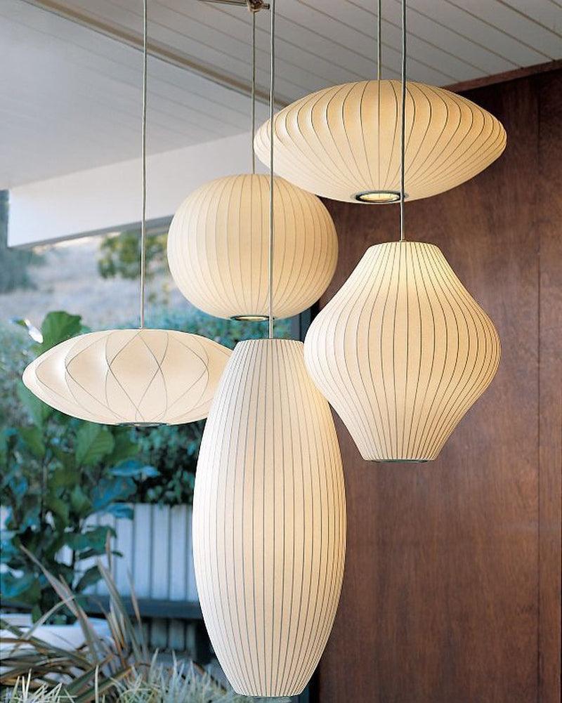 Élise Mulberry Silk Pendant Lamp