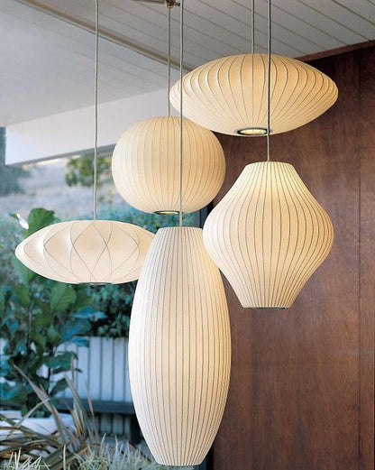 Élise Mulberry Silk Pendant Lamp