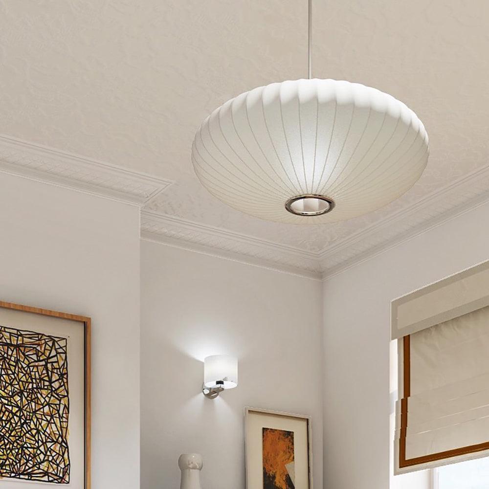 Élise Mulberry Silk Pendant Lamp