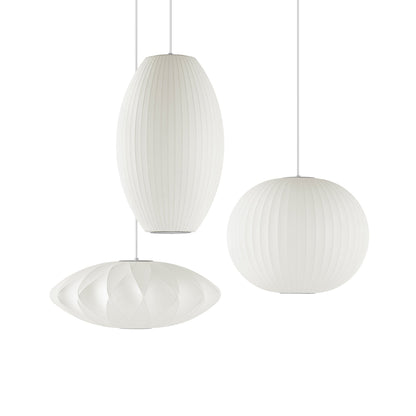 Élise Mulberry Silk Pendant Lamp