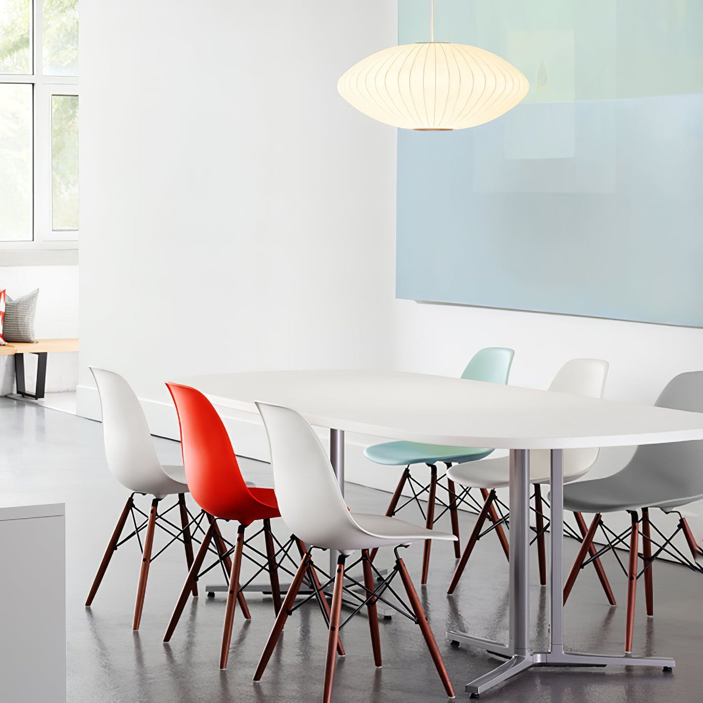 Élise Mulberry Silk Pendant Lamp