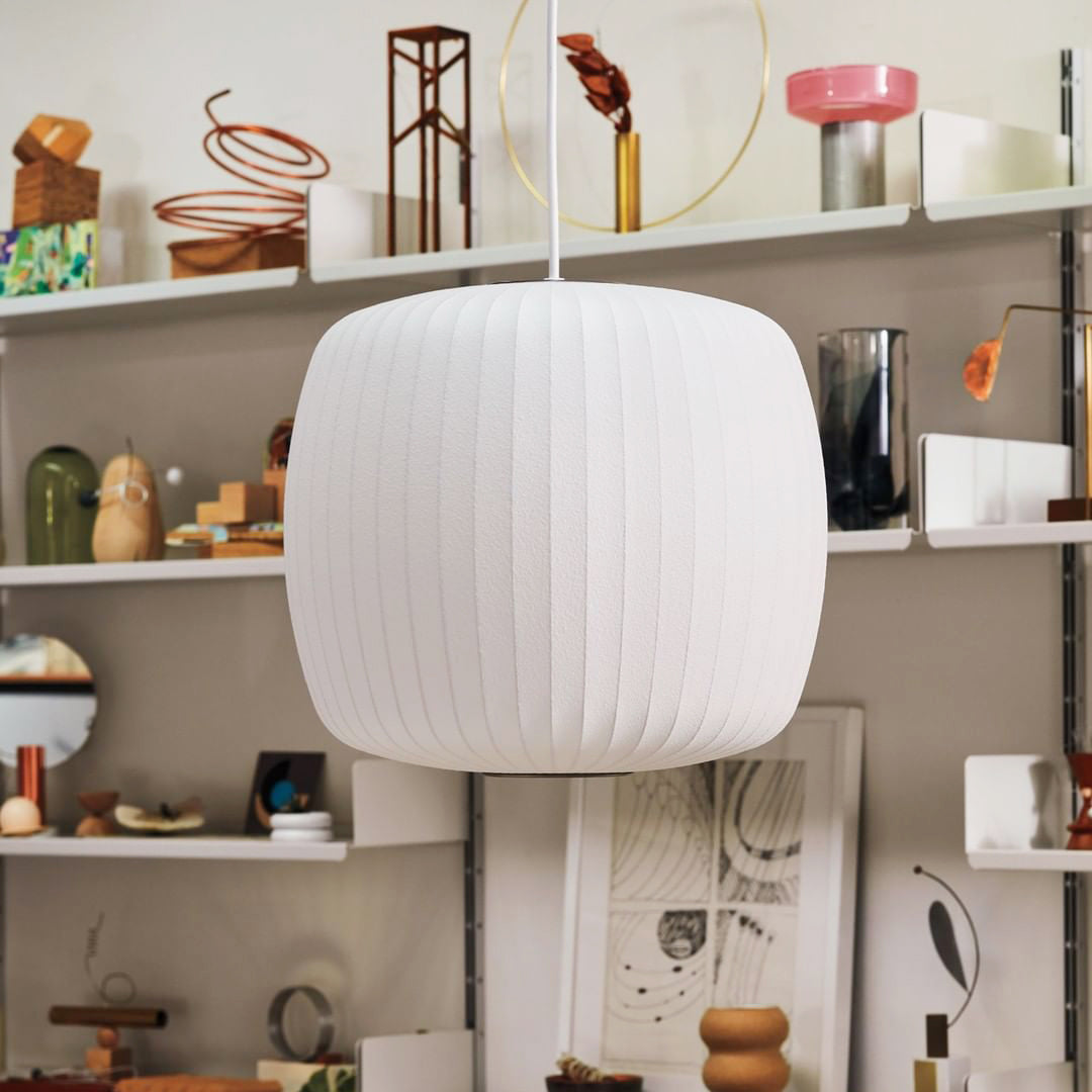 Élise Mulberry Silk Pendant Lamp