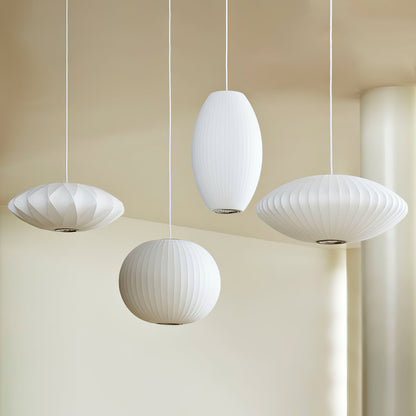 Élise Mulberry Silk Pendant Lamp