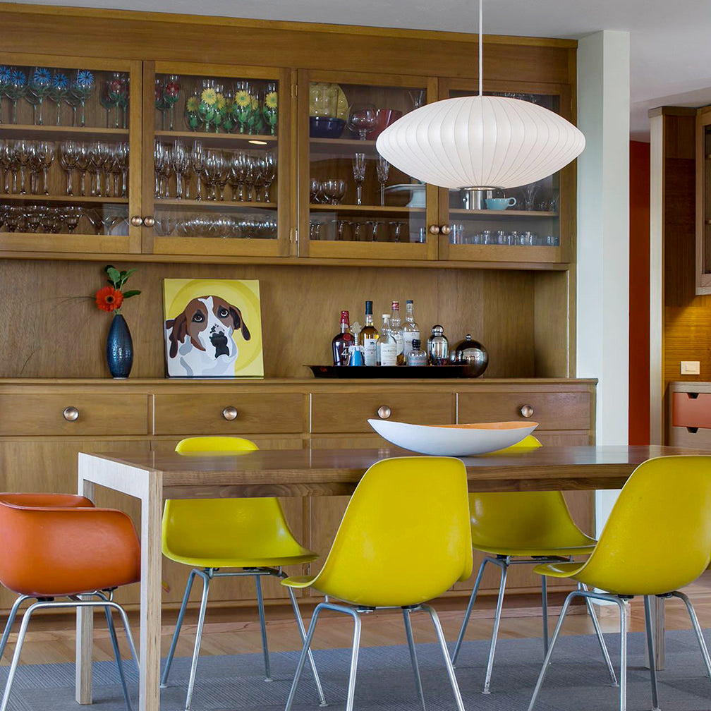 Élise Mulberry Silk Pendant Lamp