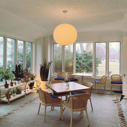 Élise Mulberry Silk Pendant Lamp