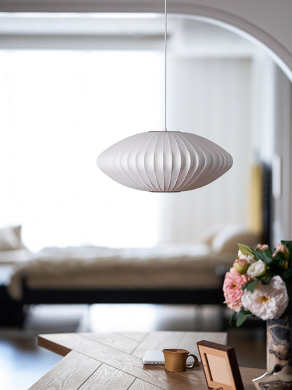 Élise Mulberry Silk Pendant Lamp