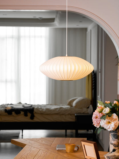 Élise Mulberry Silk Pendant Lamp