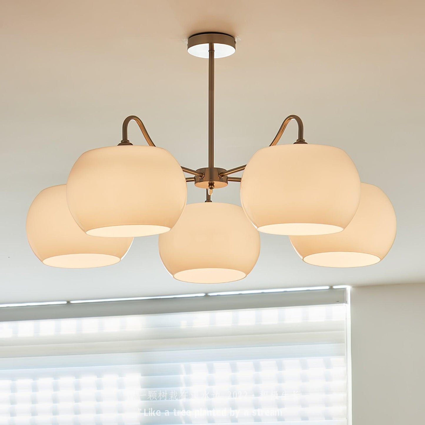 Glass Persimmon Chandelier