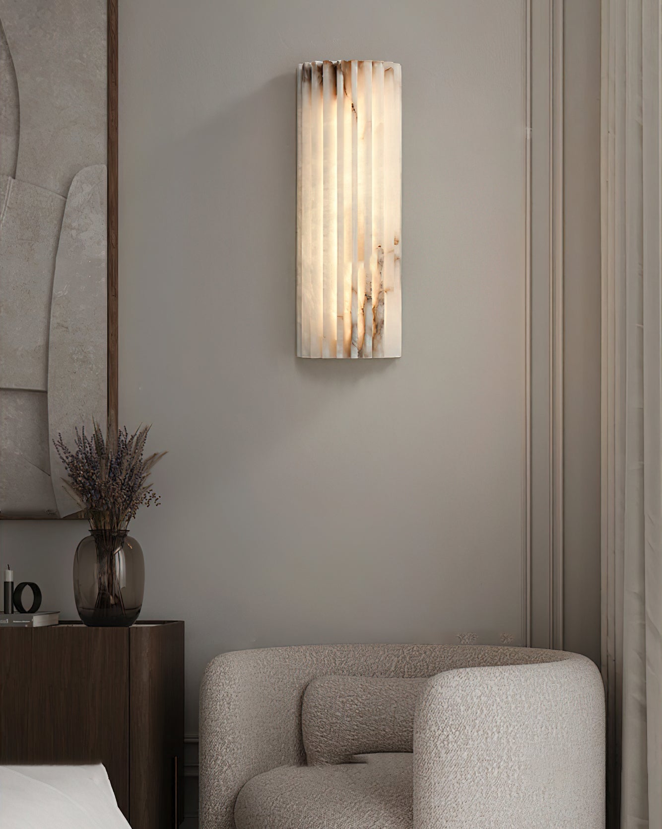 Ondas Alabaster Wall Lamp