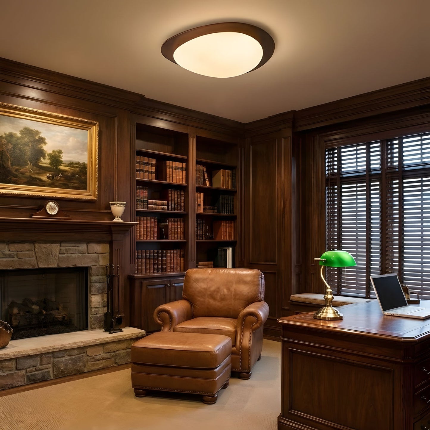 Pebble Wooden Ceiling Light