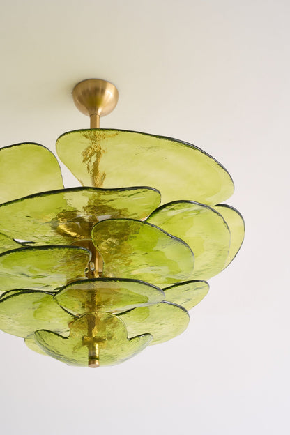 Petals Gold Murano Chandelier