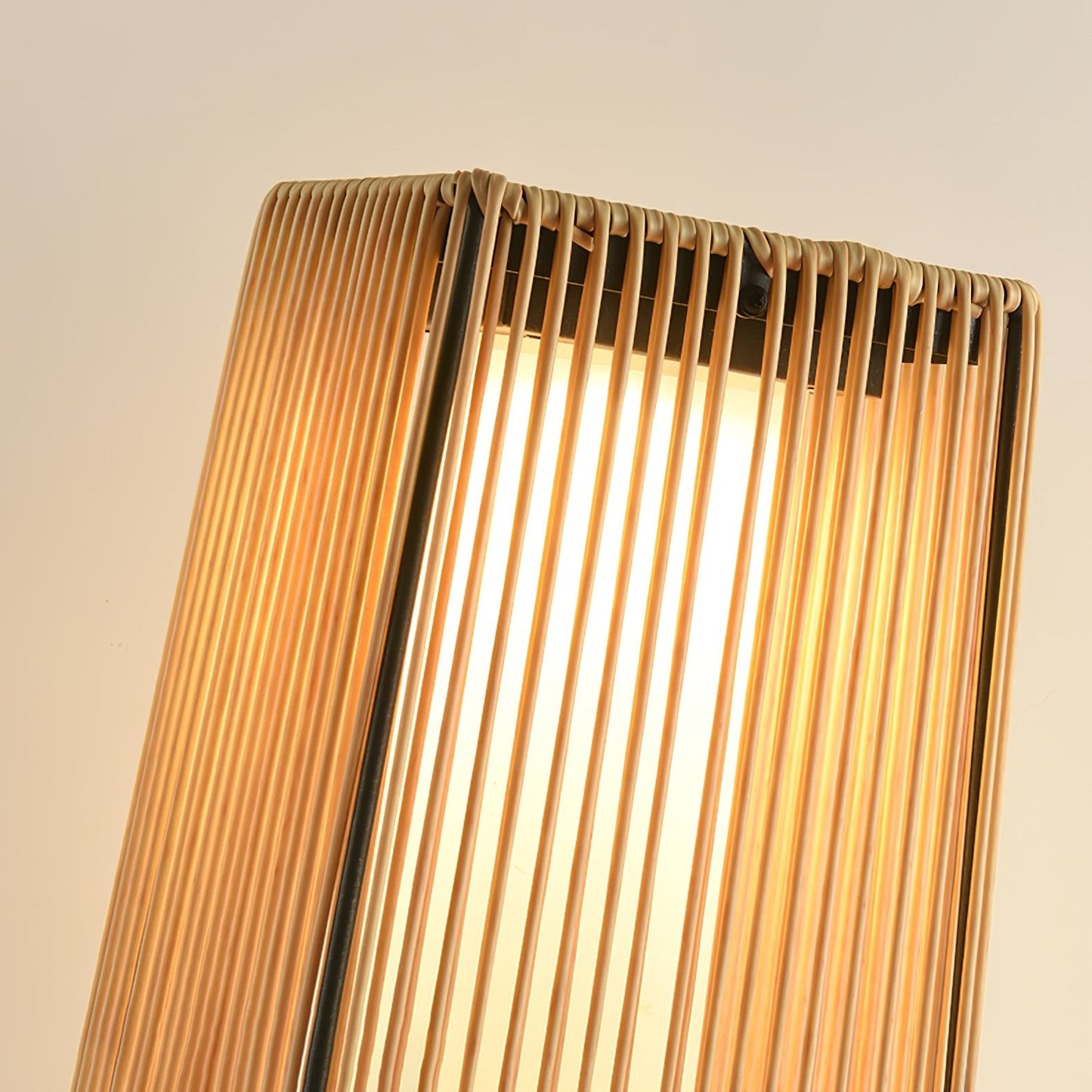 Plastic Rattan Outdoor Post Light