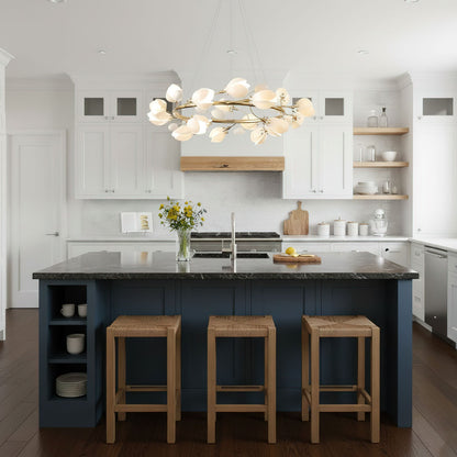Porcelain Magnolia Chandelier