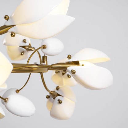 Porcelain Magnolia Chandelier