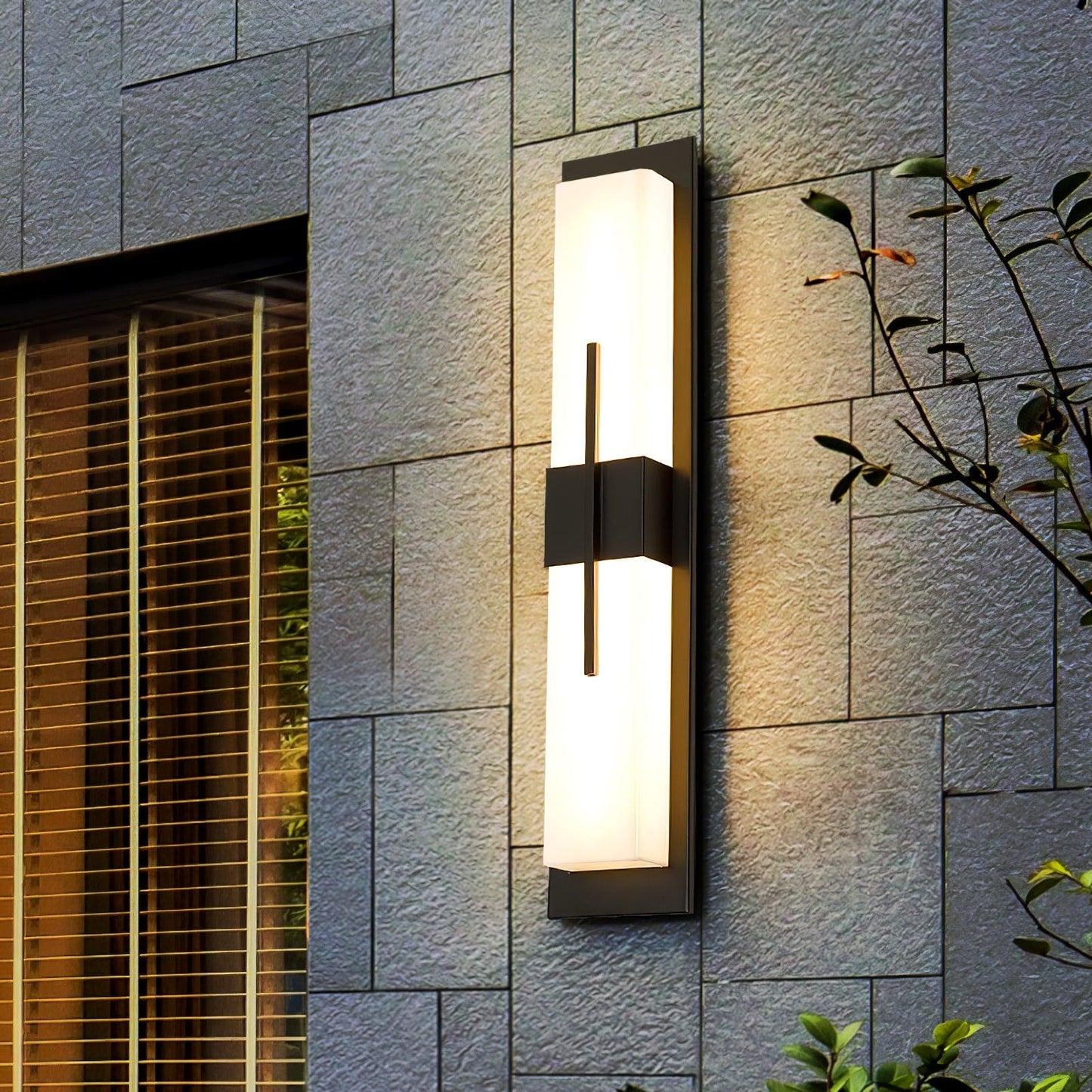 Possini Outdoor Alabaster Wall Light