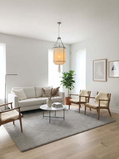 Provence Linen Pendant Light
