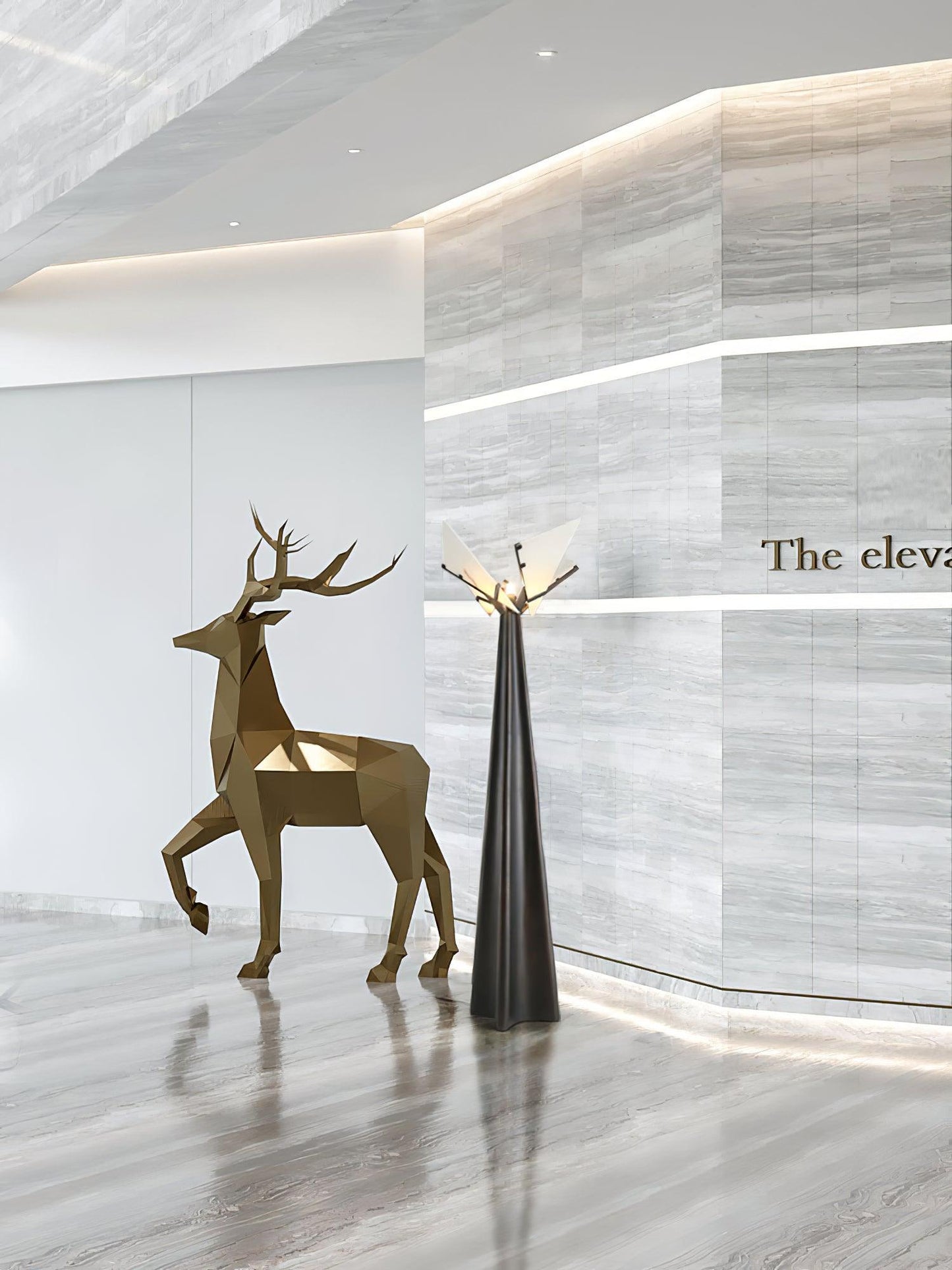 Religieuse Alabaster Floor Lamp