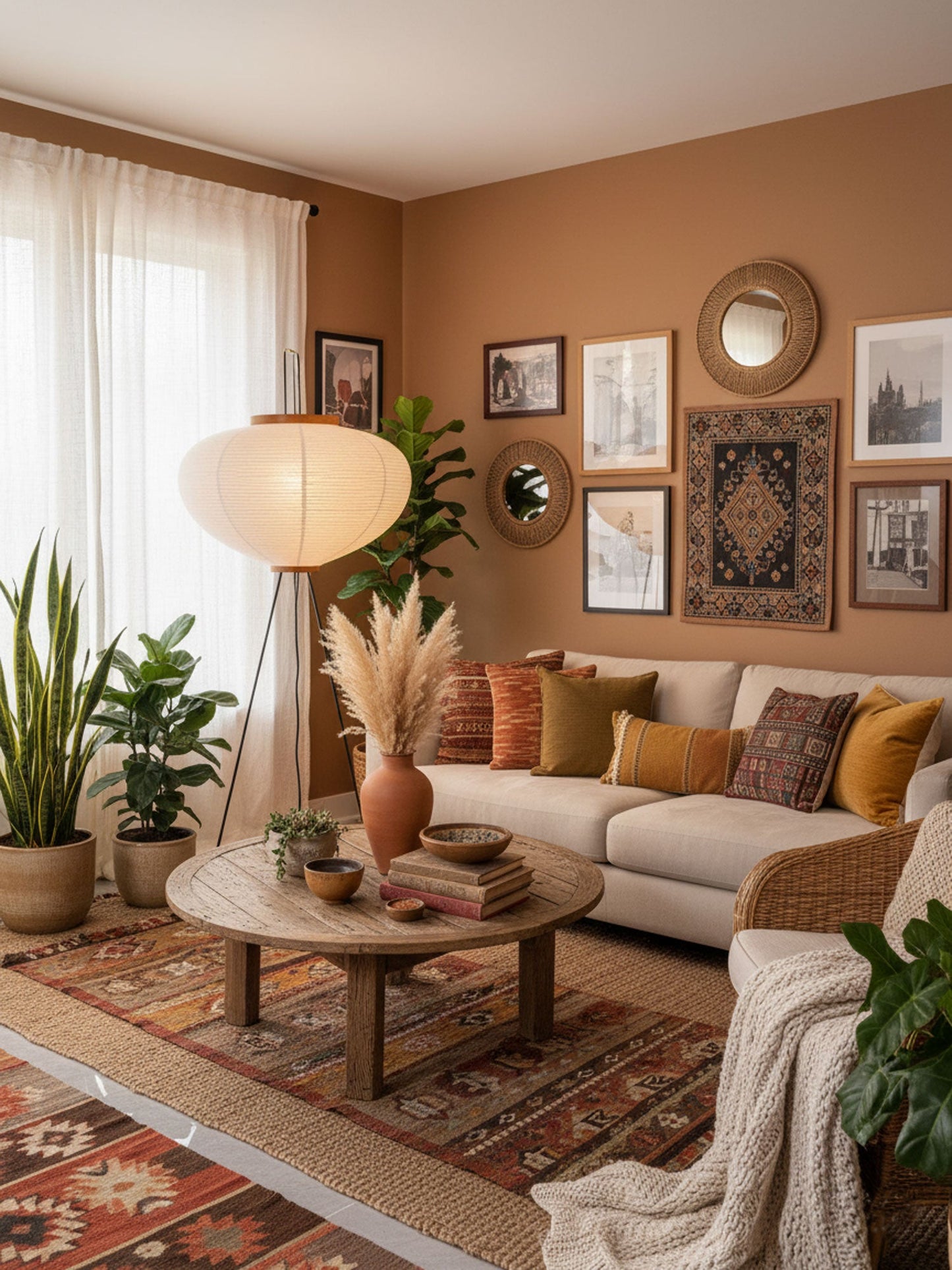 Elena Rice Paper Floor Lamp