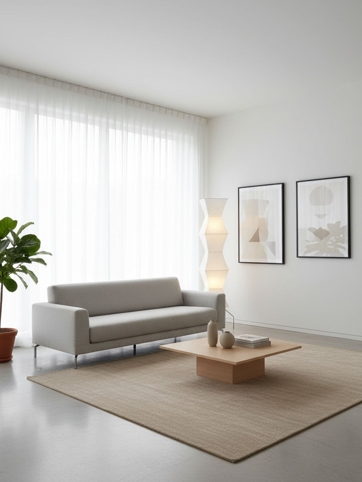 Elena Rice Paper Floor Lamp