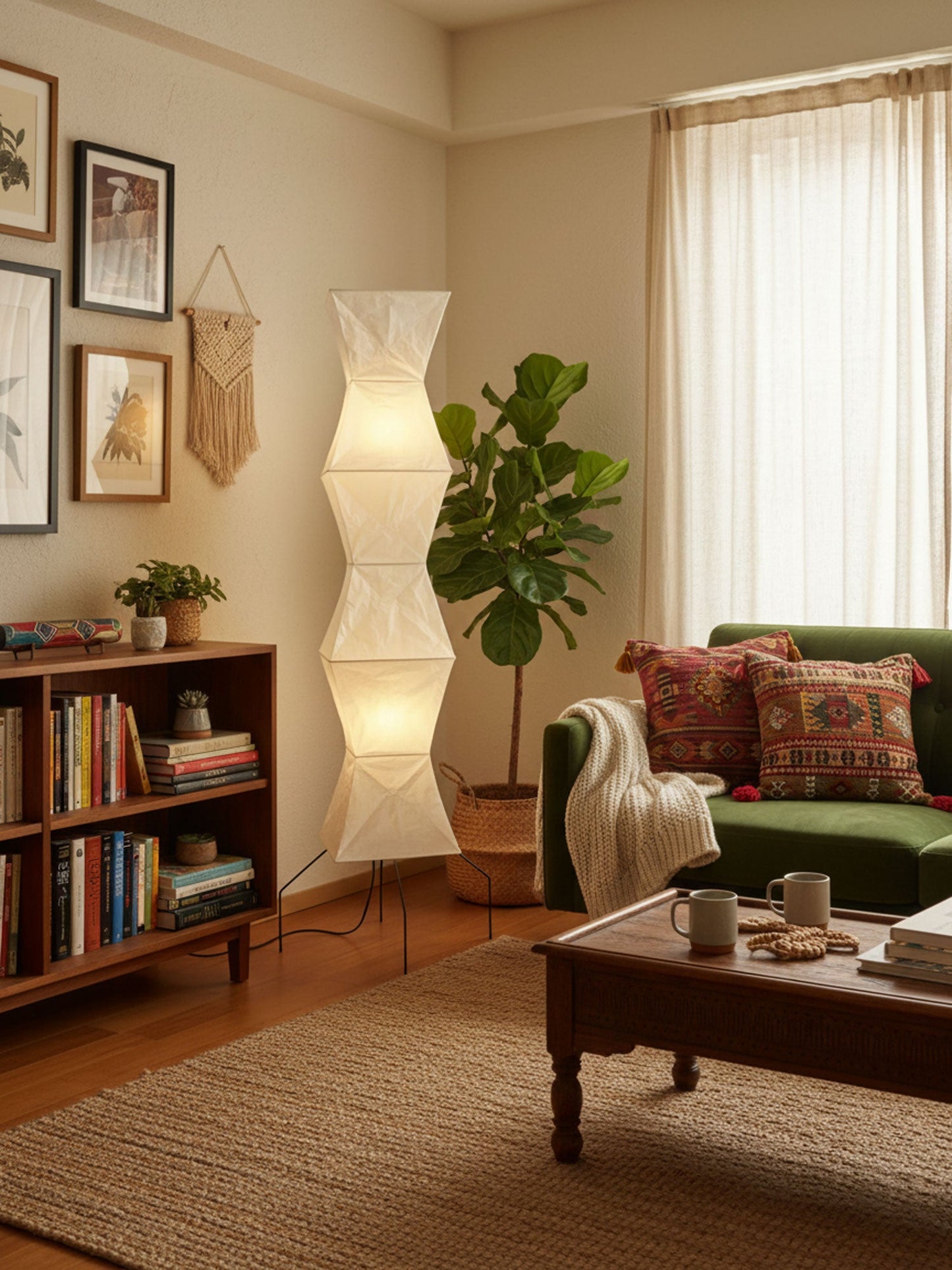 Elena Rice Paper Floor Lamp