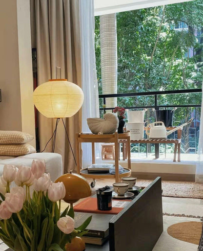 Elena Rice Paper Floor Lamp