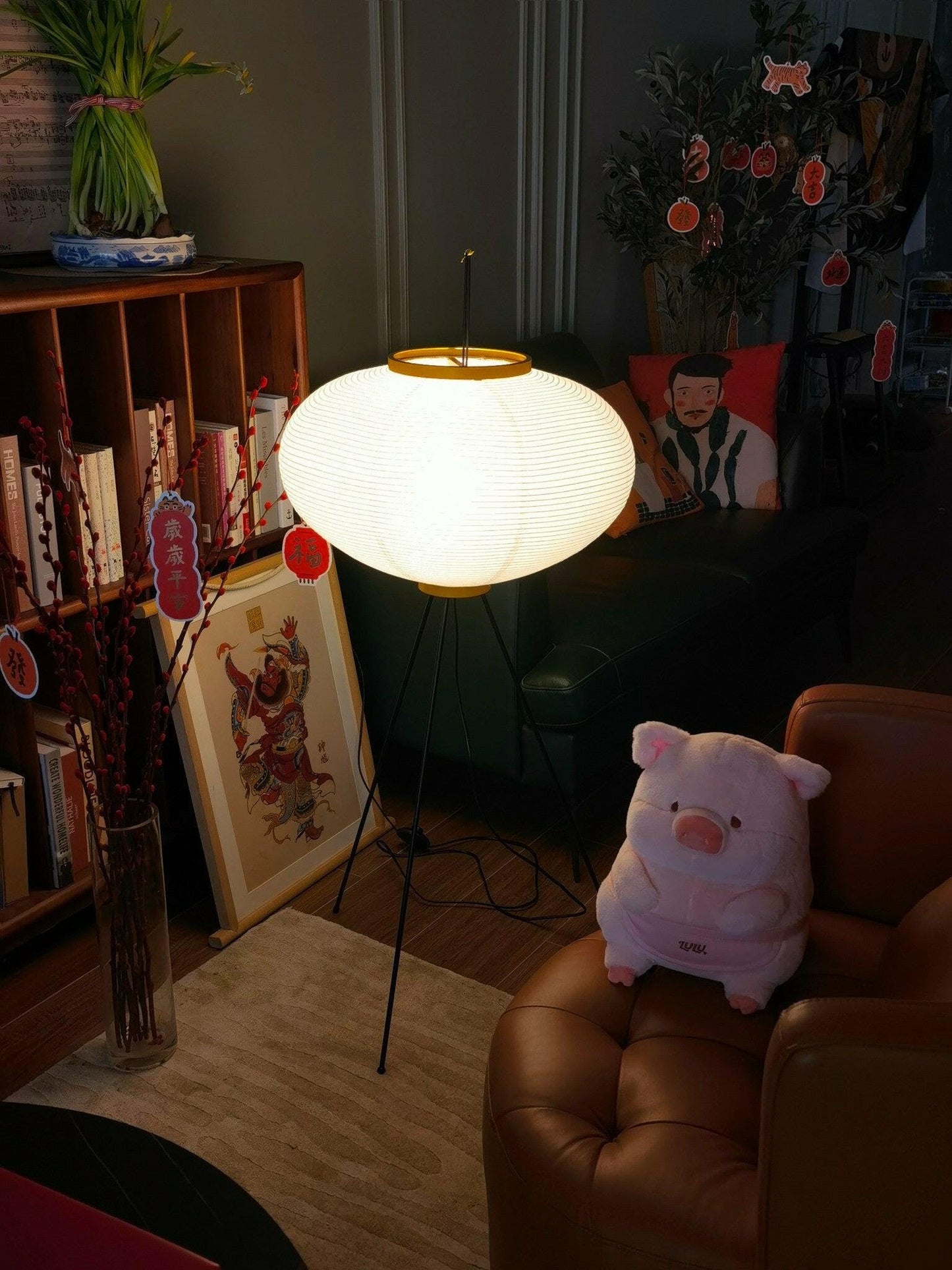 Elena Rice Paper Floor Lamp
