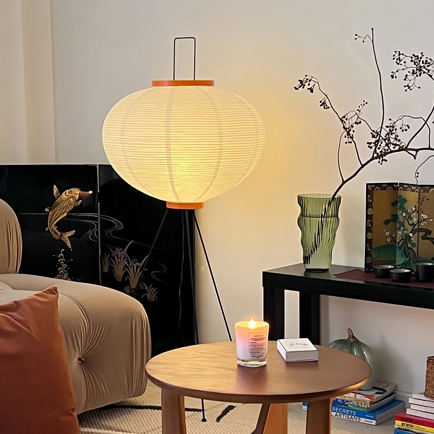 Elena Rice Paper Floor Lamp