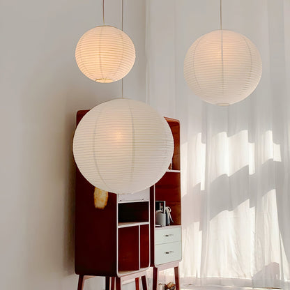 Akari A Pendant Swag Light (black plug wire)