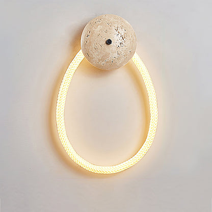 Rigel Travertine Wall Lamp