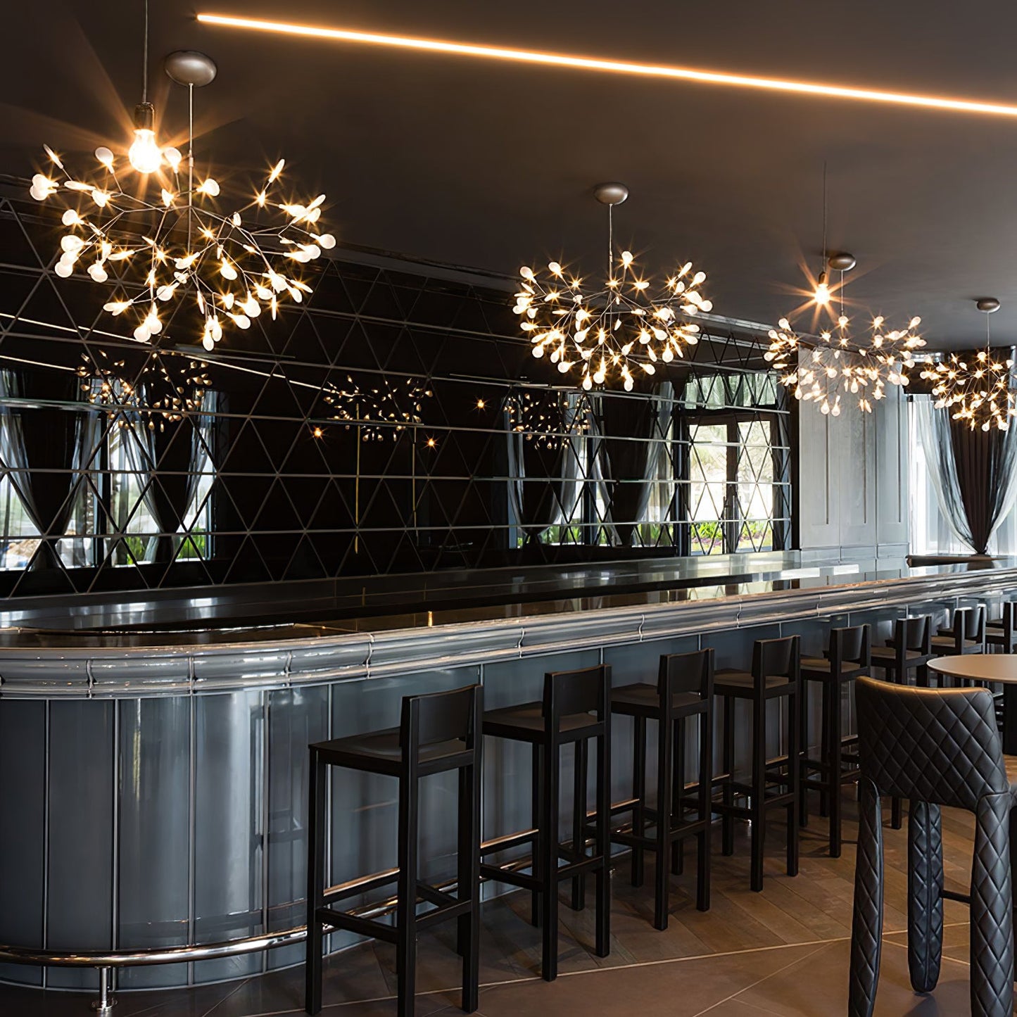 Rose Gold Firefly LED Chandelier