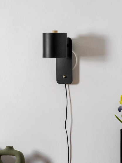 Clémence Rotatable Cylinder Plug-in Wall Lamp
