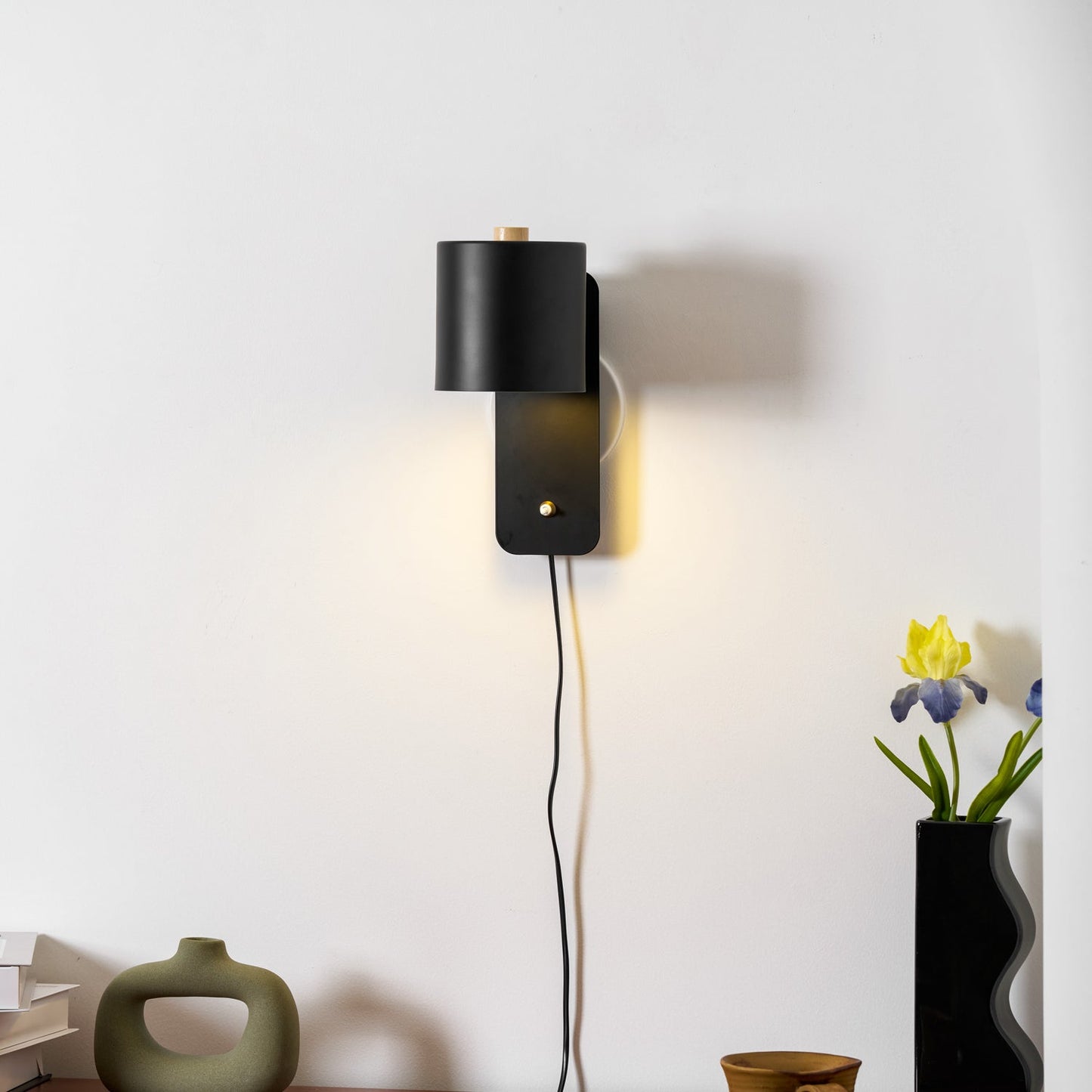 Clémence Rotatable Cylinder Plug-in Wall Lamp