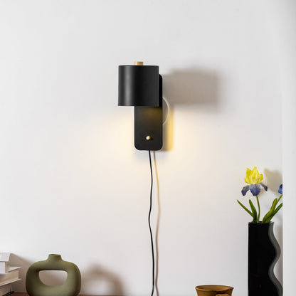 Clémence Rotatable Cylinder Plug-in Wall Lamp
