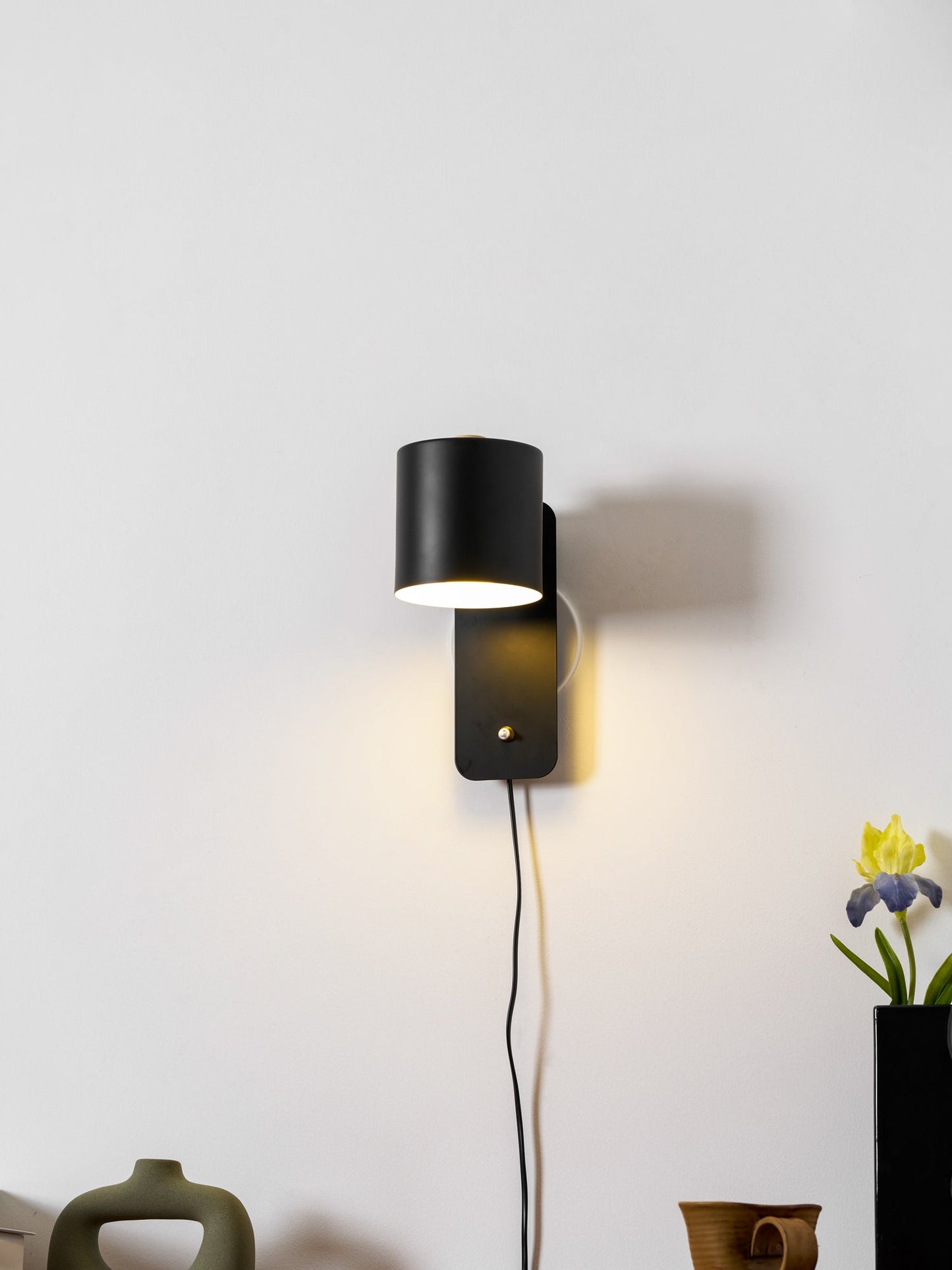 Clémence Rotatable Cylinder Plug-in Wall Lamp