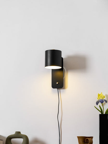 Clémence Rotatable Cylinder Plug-in Wall Lamp