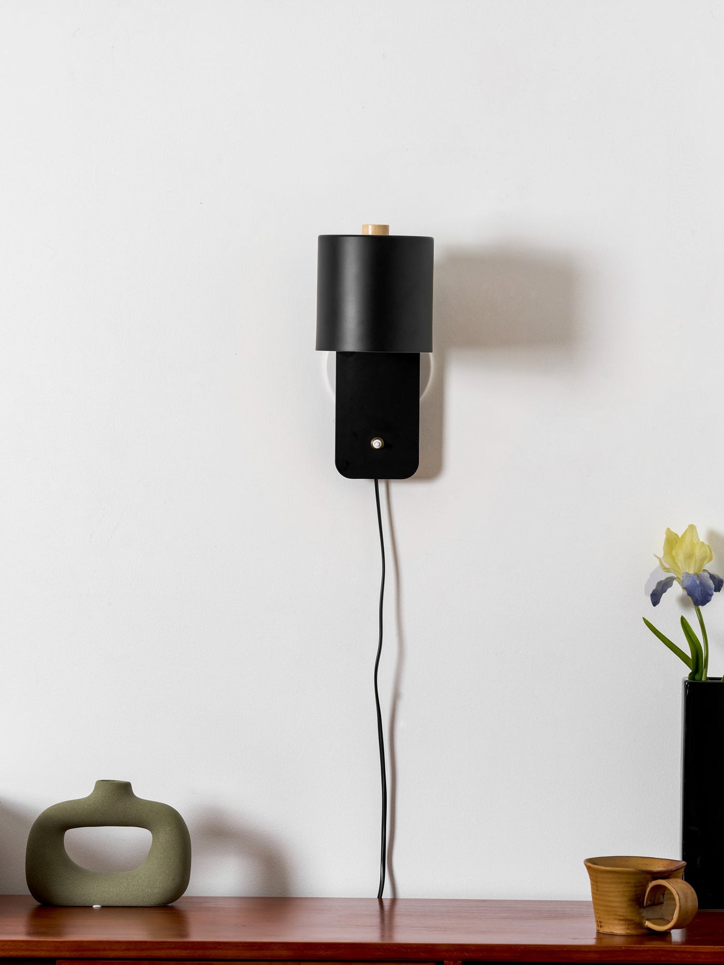 Clémence Rotatable Cylinder Plug-in Wall Lamp