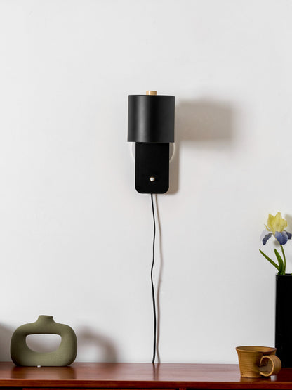 Clémence Rotatable Cylinder Plug-in Wall Lamp